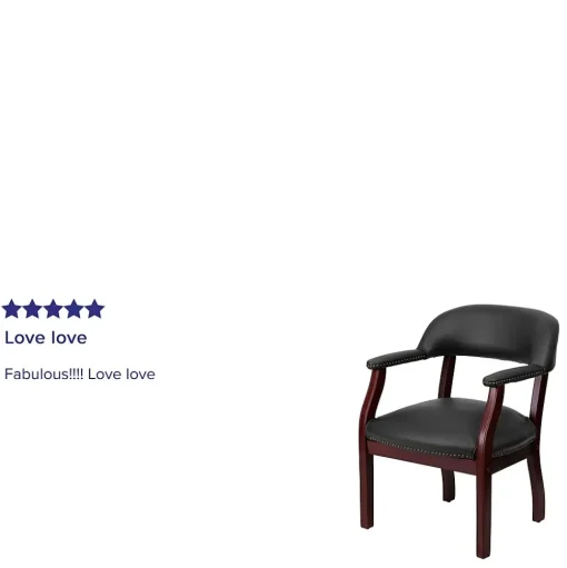Flash Furniture Office Chairs<Leather Conference Chair, Black (BZ105LFBKLEA)