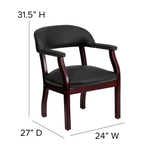 Flash Furniture Office Chairs<Leather Conference Chair, Black (BZ105LFBKLEA)