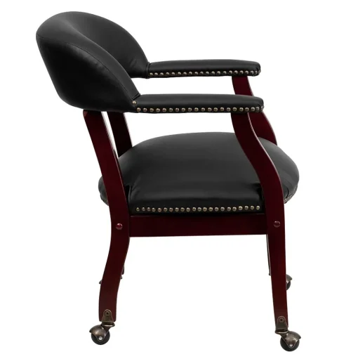 Flash Furniture Office Chairs<Leather Conference Chair, Black (BZ100LFBKLEA)