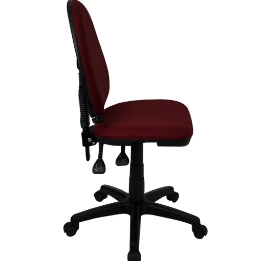 Flash Furniture Office Chairs<Linus Armless Ergonomic Fabric Swivel Mid-Back Multifunction Task Office Chair, Burgundy (WLA654MGBY)