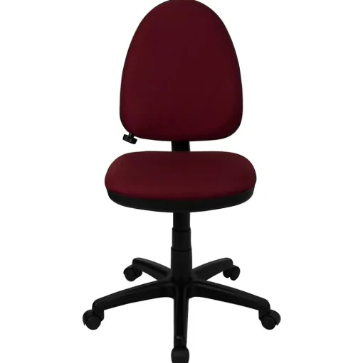 Flash Furniture Office Chairs<Linus Armless Ergonomic Fabric Swivel Mid-Back Multifunction Task Office Chair, Burgundy (WLA654MGBY)