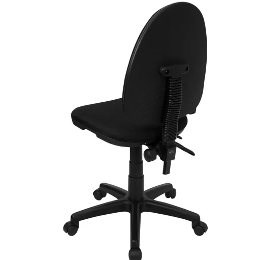 Flash Furniture Office Chairs<Linus Armless Ergonomic Fabric Swivel Mid-Back Multifunction Task Office Chair, Black (WLA654MGBK)