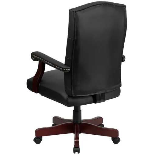 Flash Furniture Office Chairs<Martha Washington LeatherSoft Swivel Executive Office Chair, Black (801LLF05BKLEA)