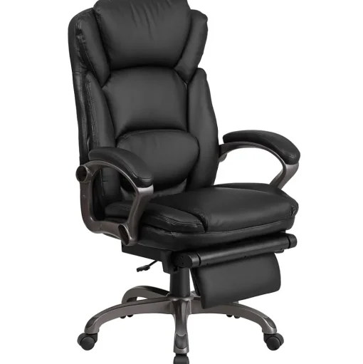 Flash Furniture Office Chairs<Martin Ergonomic LeatherSoft Swivel High Back Executive Reclining Office Chair, Black (BT90279H)