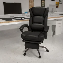 Flash Furniture Office Chairs<Martin Ergonomic LeatherSoft Swivel High Back Executive Reclining Office Chair, Black (BT90279H)