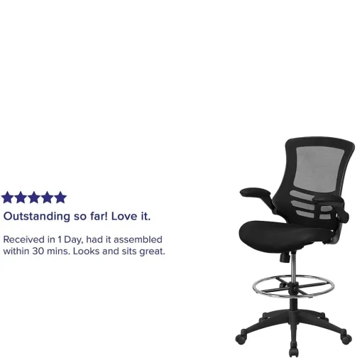 Flash Furniture Office Chairs<Mid-Back Design Mesh Task Chair, Black (BL-X-5M-D-GG)