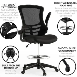 Flash Furniture Office Chairs<Mid-Back Design Mesh Task Chair, Black (BL-X-5M-D-GG)