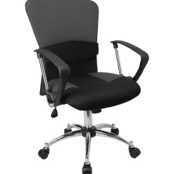 Flash Furniture Office Chairs<Mindy Ergonomic Mesh Swivel Mid-Back Task Office Chair, Gray (LFW23GREY)