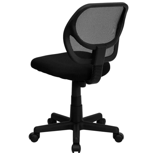 Flash Furniture Office Chairs<Neri Armless Ergonomic Mesh Swivel Low Back Task Office Chair, Black (WA3074BK)