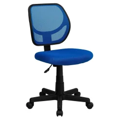Flash Furniture Office Chairs<Neri Armless Ergonomic Mesh Swivel Low Back Task Office Chair, Blue (WA3074BL)