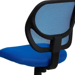 Flash Furniture Office Chairs<Neri Armless Ergonomic Mesh Swivel Low Back Task Office Chair, Blue (WA3074BL)