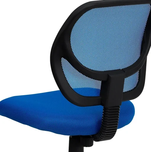 Flash Furniture Office Chairs<Neri Armless Ergonomic Mesh Swivel Low Back Task Office Chair, Blue (WA3074BL)