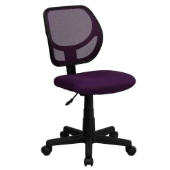 Flash Furniture Office Chairs<Neri Armless Ergonomic Mesh Swivel Low Back Task Office Chair, Purple (WA3074PUR)
