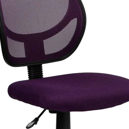 Flash Furniture Office Chairs<Neri Armless Ergonomic Mesh Swivel Low Back Task Office Chair, Purple (WA3074PUR)