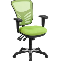 Flash Furniture Ergonomic Chairs<Nicholas Ergonomic Mesh Swivel Mid-Back Multifunction Executive Office Chair, (HL0001GN)
