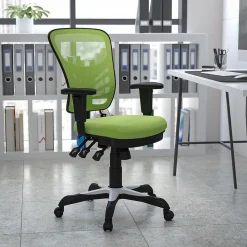 Flash Furniture Ergonomic Chairs<Nicholas Ergonomic Mesh Swivel Mid-Back Multifunction Executive Office Chair, (HL0001GN)