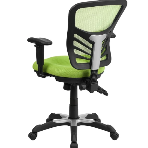 Flash Furniture Ergonomic Chairs<Nicholas Ergonomic Mesh Swivel Mid-Back Multifunction Executive Office Chair, (HL0001GN)