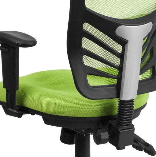 Flash Furniture Ergonomic Chairs<Nicholas Ergonomic Mesh Swivel Mid-Back Multifunction Executive Office Chair, (HL0001GN)