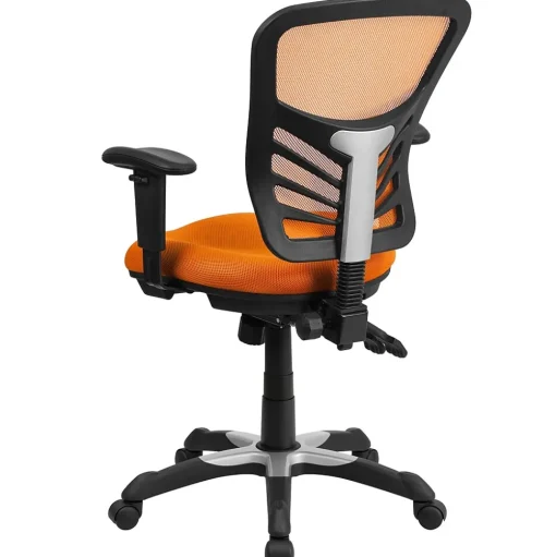 Flash Furniture Ergonomic Chairs<Nicholas Ergonomic Mesh Swivel Mid-Back Multifunction Executive Office Chair, (HL0001OR)