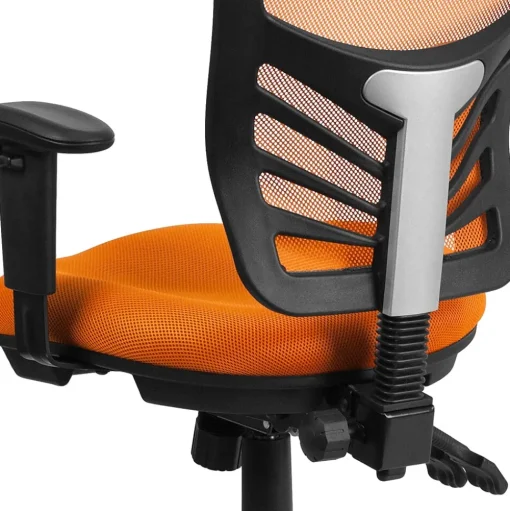 Flash Furniture Ergonomic Chairs<Nicholas Ergonomic Mesh Swivel Mid-Back Multifunction Executive Office Chair, (HL0001OR)