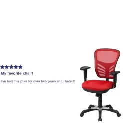 Flash Furniture Ergonomic Chairs<Nicholas Ergonomic Mesh Swivel Mid-Back Multifunction Executive Office Chair, (HL0001)