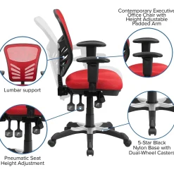 Flash Furniture Ergonomic Chairs<Nicholas Ergonomic Mesh Swivel Mid-Back Multifunction Executive Office Chair, (HL0001)