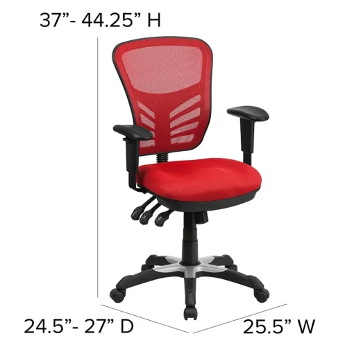 Flash Furniture Ergonomic Chairs<Nicholas Ergonomic Mesh Swivel Mid-Back Multifunction Executive Office Chair, (HL0001)
