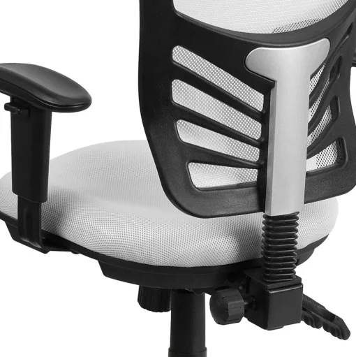 Flash Furniture Ergonomic Chairs<Nicholas Ergonomic Mesh Swivel Mid-Back Multifunction Executive Office Chair, (HL0001WH)
