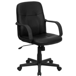 Flash Furniture Office Chairs<Paulson Vinyl Swivel Mid-Back Executive Office Chair, Black (H8020)