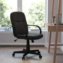 Flash Furniture Office Chairs<Paulson Vinyl Swivel Mid-Back Executive Office Chair, Black (H8020)