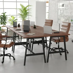 Flash Furniture Conference Room Tables<Redmond 60"W x 24"D Conference Table, Laminate, Walnut (MTM6024WLTABF)