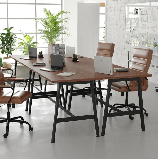 Flash Furniture Conference Room Tables<Redmond 60"W x 24"D Conference Table, Laminate, Walnut (MTM6024WLTABF)