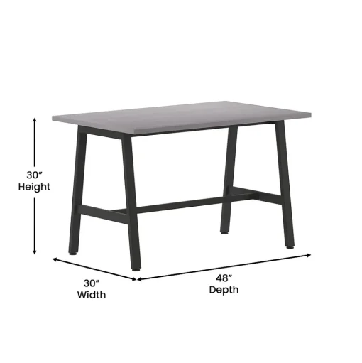 Flash Furniture Conference Room Tables<Redmond 48"W x 30"D Conference Table, Laminate, Gray Oak (MTM4830LTGRYABF)