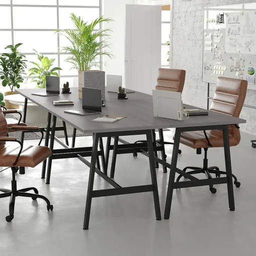 Flash Furniture Conference Room Tables<Redmond 60"W x 24"D Conference Table, Laminate, Gray Oak (MTM6024LTGRYABF)