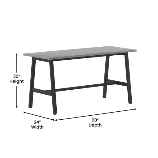 Flash Furniture Conference Room Tables<Redmond 60"W x 24"D Conference Table, Laminate, Gray Oak (MTM6024LTGRYABF)