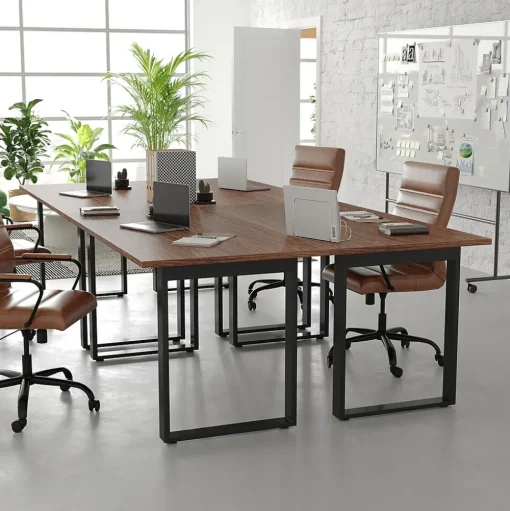 Flash Furniture Conference Room Tables<Redmond 60"W x 30"D Conference Table, Laminate, Walnut (MTM6030WLTUBF)