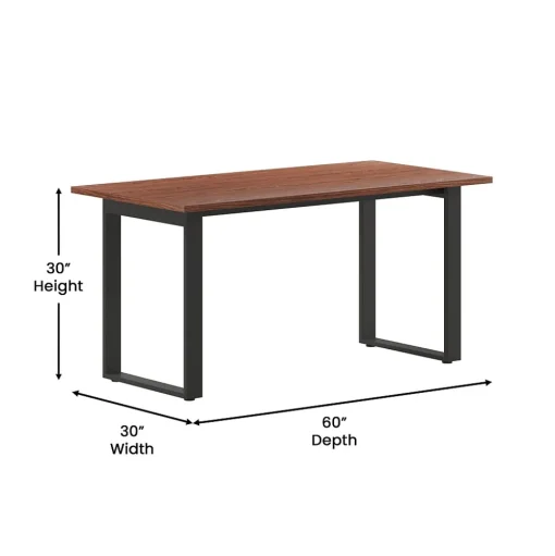 Flash Furniture Conference Room Tables<Redmond 60"W x 30"D Conference Table, Laminate, Walnut (MTM6030WLTUBF)