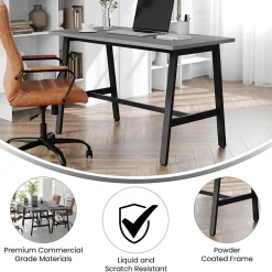 Flash Furniture Conference Room Tables<Redmond 48"W x 24"D Conference Table, Laminate, Gray Oak (MTM4824LTGRYABF)
