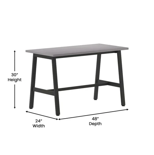 Flash Furniture Conference Room Tables<Redmond 48"W x 24"D Conference Table, Laminate, Gray Oak (MTM4824LTGRYABF)