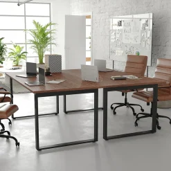 Flash Furniture Conference Room Tables<Redmond 72"W x 36"D Conference Table, Laminate, Walnut (MTM7236WLTUBF)