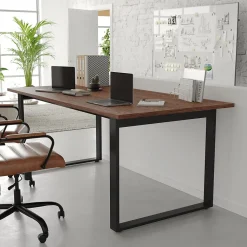 Flash Furniture Conference Room Tables<Redmond 72"W x 36"D Conference Table, Laminate, Walnut (MTM7236WLTUBF)