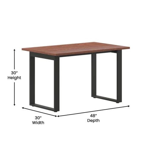 Flash Furniture Conference Room Tables<Redmond 48"W x 30"D Conference Table, Laminate, Walnut (MTM4830WLTUBF)