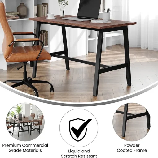 Flash Furniture Conference Room Tables<Redmond 48"W x 24"D Conference Table, Laminate, Walnut (MTM4824WLTABF)