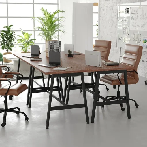 Flash Furniture Conference Room Tables<Redmond 48"W x 24"D Conference Table, Laminate, Walnut (MTM4824WLTABF)