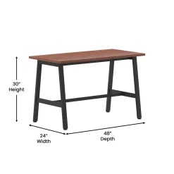 Flash Furniture Conference Room Tables<Redmond 48"W x 24"D Conference Table, Laminate, Walnut (MTM4824WLTABF)