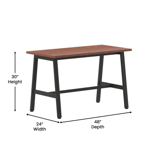 Flash Furniture Conference Room Tables<Redmond 48"W x 24"D Conference Table, Laminate, Walnut (MTM4824WLTABF)
