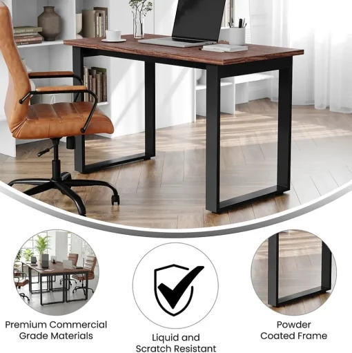Flash Furniture Conference Room Tables<Redmond 48"W x 24"D Conference Table, Laminate, Walnut (MTM4824WLTUBF)