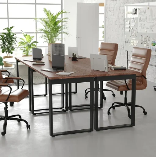 Flash Furniture Conference Room Tables<Redmond 48"W x 24"D Conference Table, Laminate, Walnut (MTM4824WLTUBF)