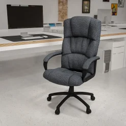 Flash Furniture Office Chairs<Rochelle Fabric Swivel High Back Executive Office Chair, Gray (BT9022BK)