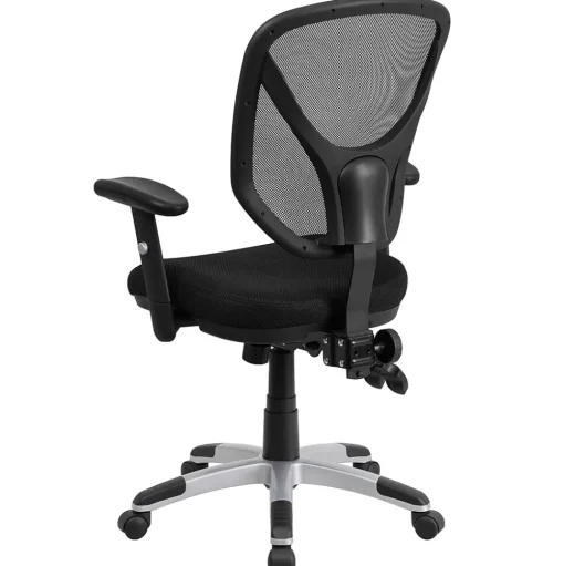 Flash Furniture Office Chairs<Sam Ergonomic Mesh Swivel Mid-Back Multifunction Task Office Chair, Black (GOWY89)
